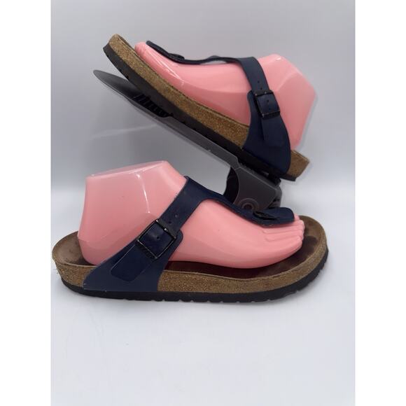 Birkenstock Sandals Womens 39 Blue Gizeh Birko-Flor Slip On Thong Shoes - Picture 5 of 11